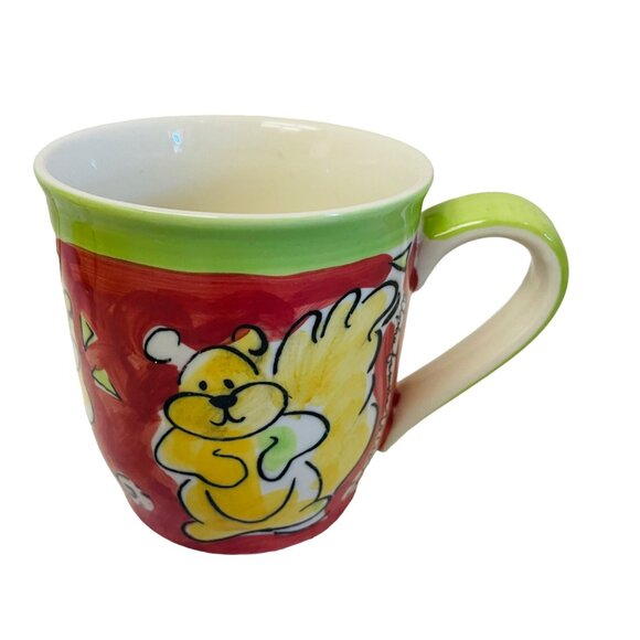 Hand-Painted Squirrel Themed Ceramic Coffee Mug - Picture 6 of 7